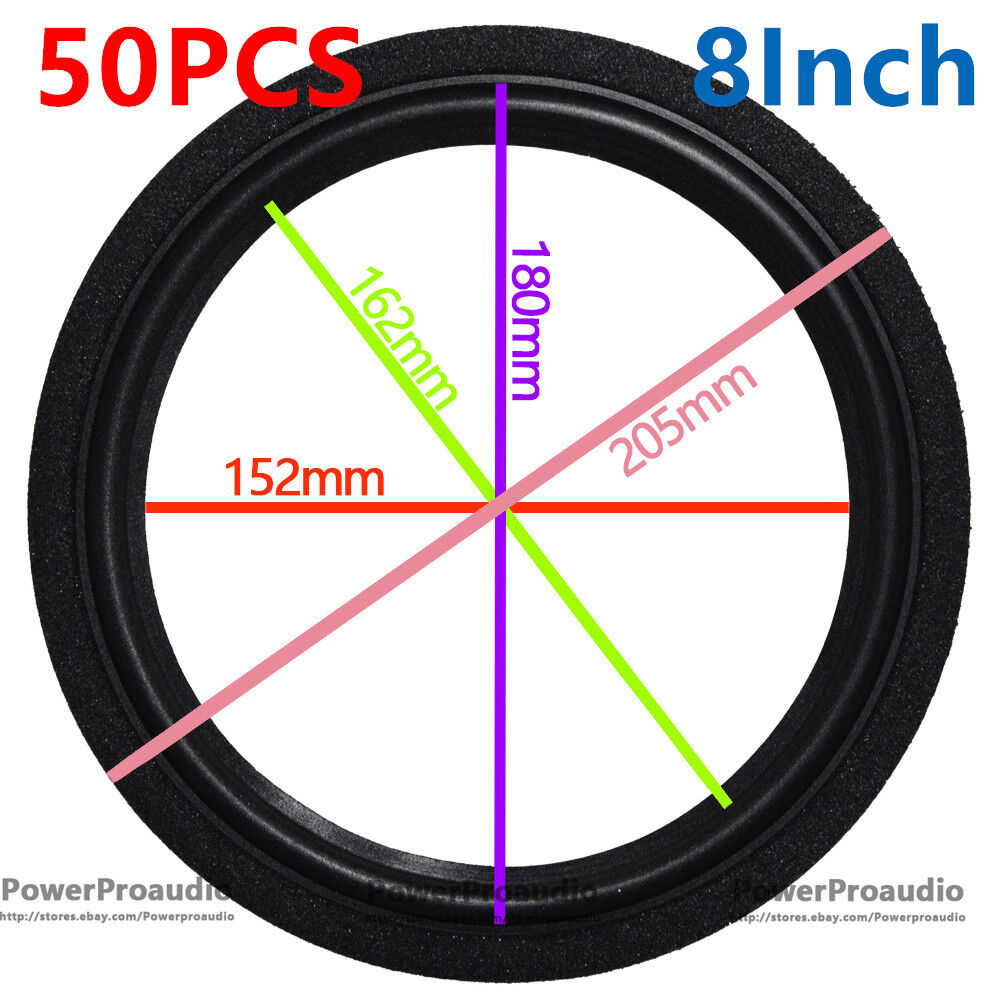 50pcs 8inch repair parts speaker surround edge Fit For JBL thicker foam edge