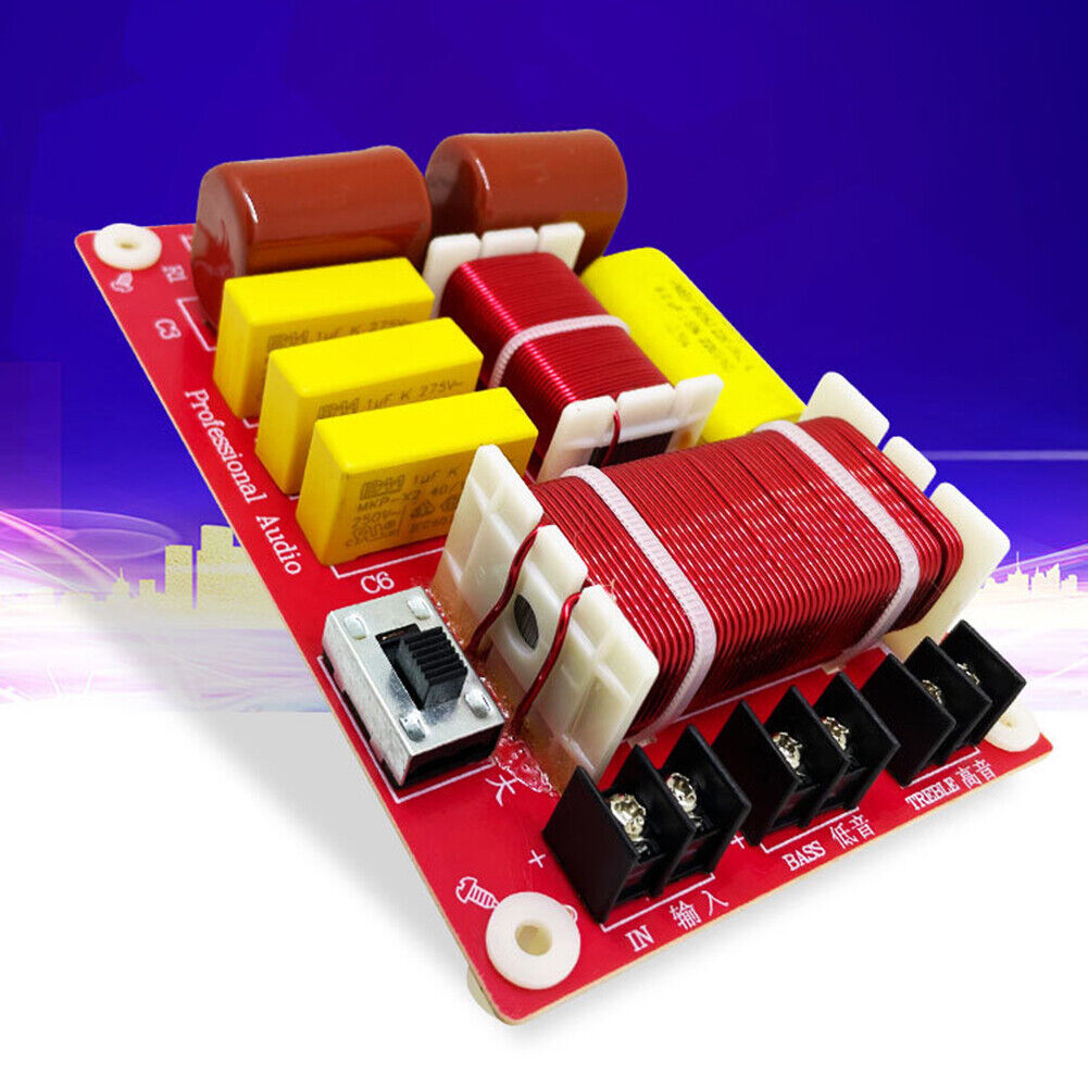 WEAH-2507 2 Way Speaker Crossover Circuit Treble Bass Frequency Divider Kit