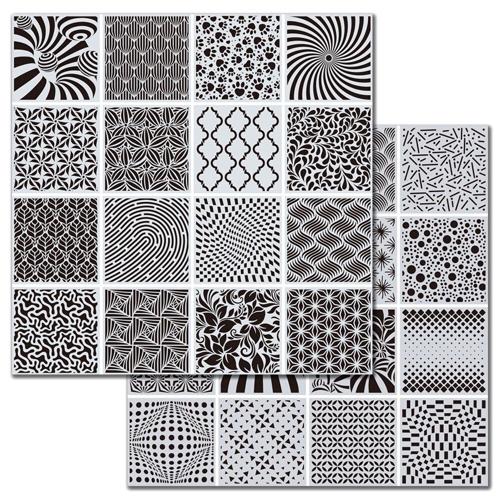 Template Mandala Stencils Wall Painting Geometric Template Spary Furniture