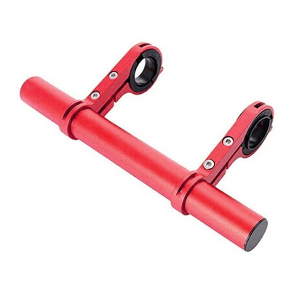 Bicycle Handlebar Extender Bike Headlight Clamp Extension Bracket (Red)