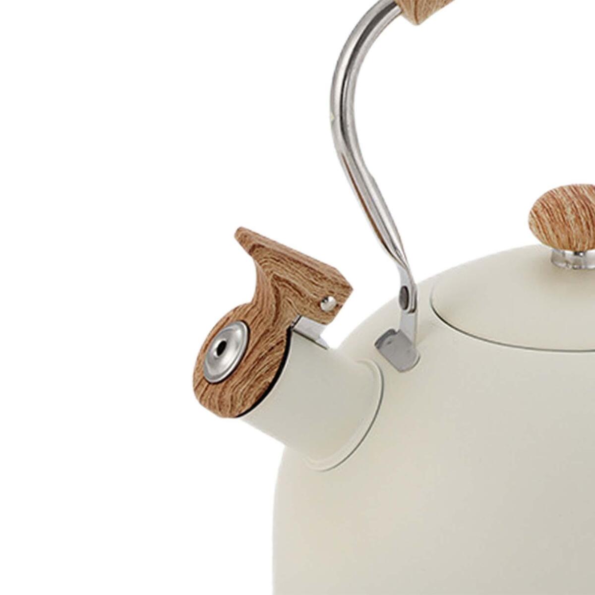 Stainless Steel Whistling Kettle for Gas Induction Cookers Anti Heat Handle