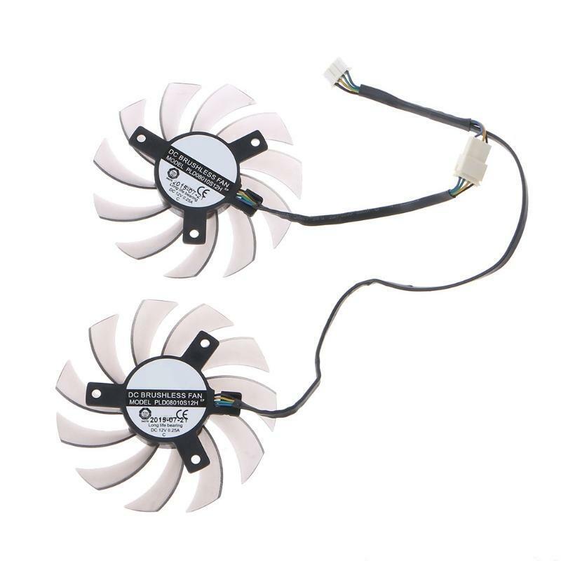 75MM PLD08010S12H 4Pin VGA Fan Graphics Card Cooling Fan for GTX 1050TI 550 12V