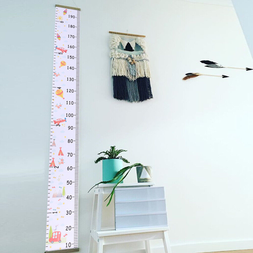 Baby Cartoon Height Measure Ruler Child Kid Wall Hanging Growth Chart (B)