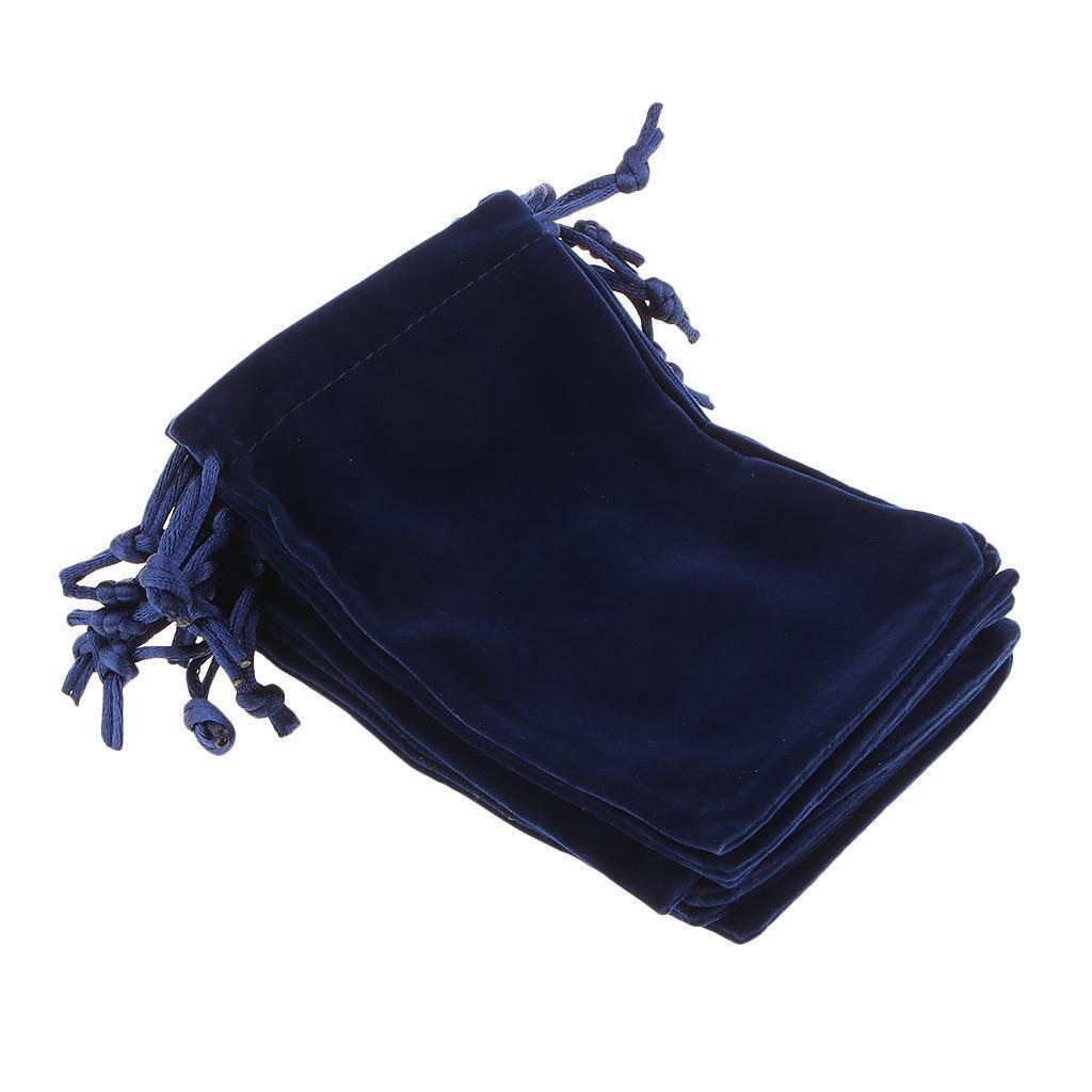 10x Velvet Pouch with Drawstring for Coin Jewelry Storage Wedding Gifts Bag