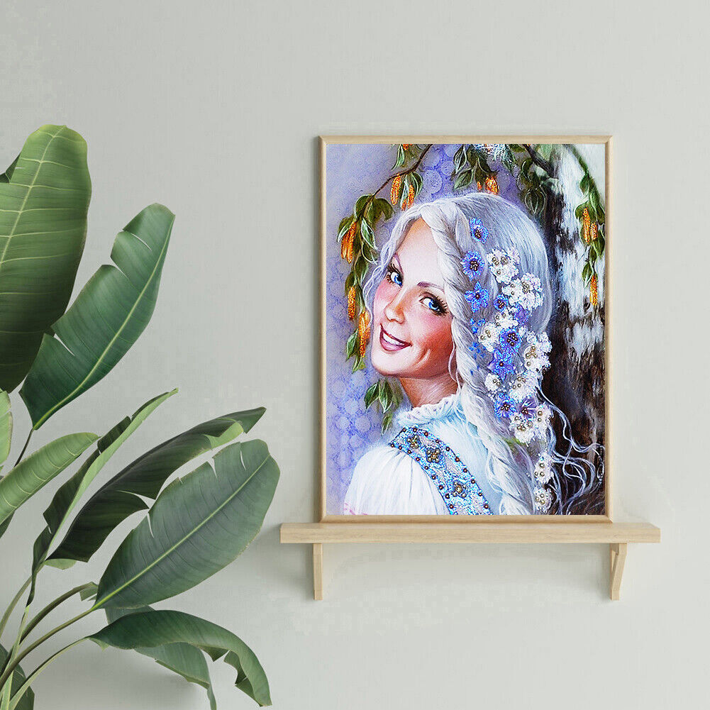 Smile Girl Part Drill Diamond Painting Home Decor DIY Mosaic Kit Picture