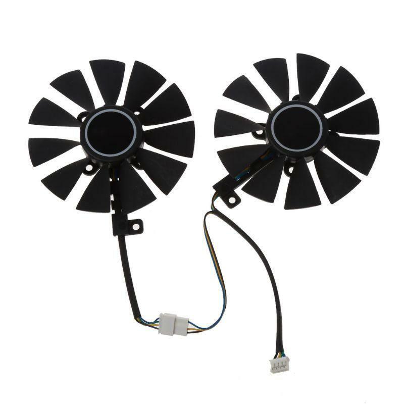 2Pcs 88MM T129215SU 0.50A Graphics Video Card Cooling Fans for GTX1060 1070 Ti