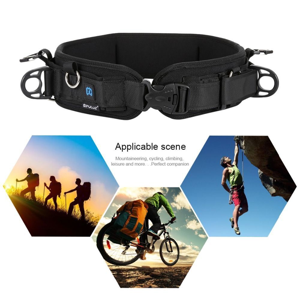Travel Climbing Photography Belt DSLR Holder Camera Strap Lens Bag Buckle