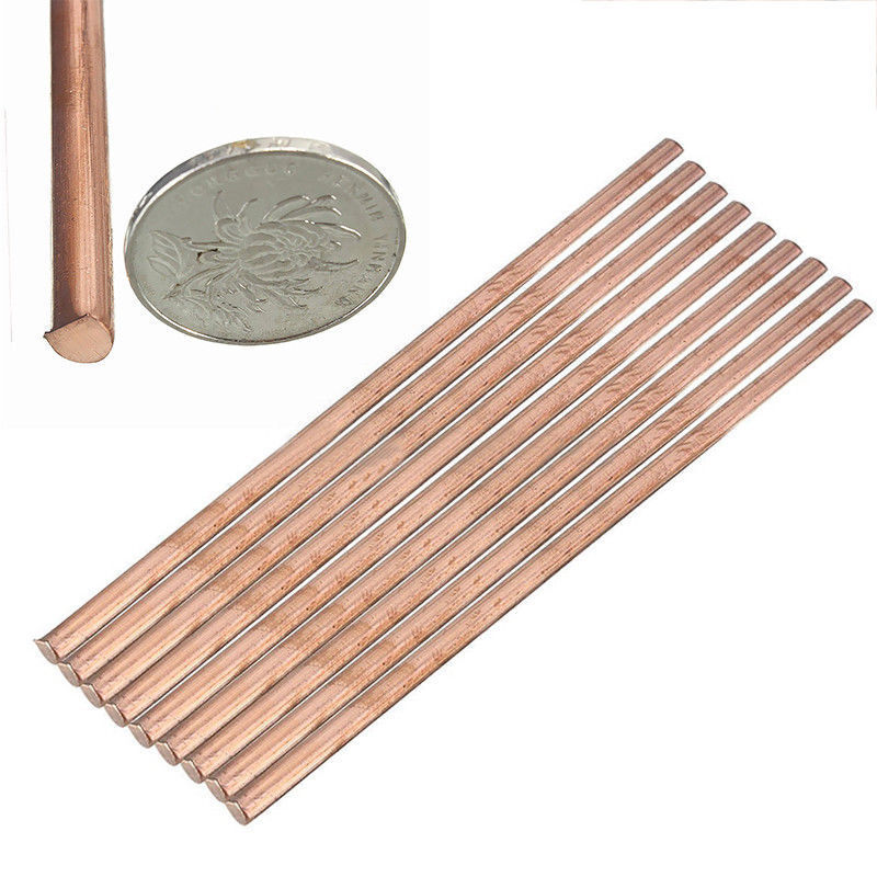 99.9% Pure Coppers Cu Metal Rod Bar Cylinder Stick Diameter 6mm x 200mm Electrod
