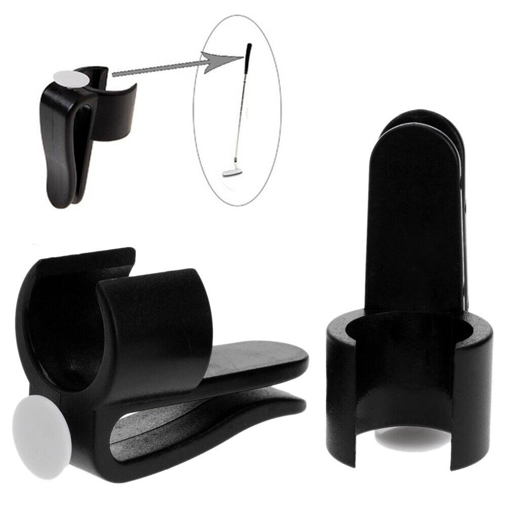 Hot Golf Putter Clamp Clip Holder Golf Club Bag Putting Organizer Ball Marker 2×