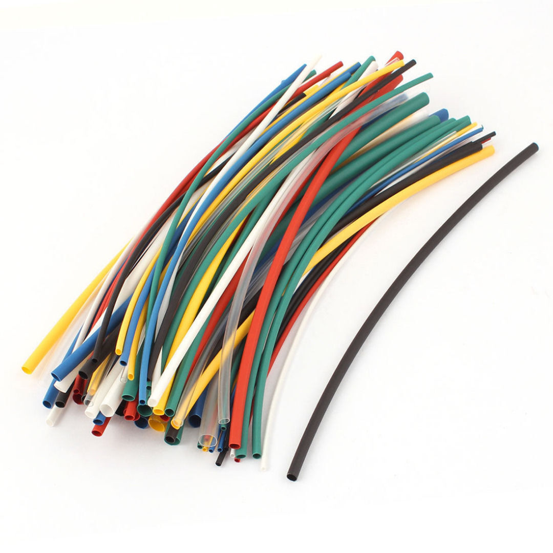 5size 70pcs Assortment 2:1 Heat Shrink Tubing Tube Sleeving Wrap Wire Cable Kit