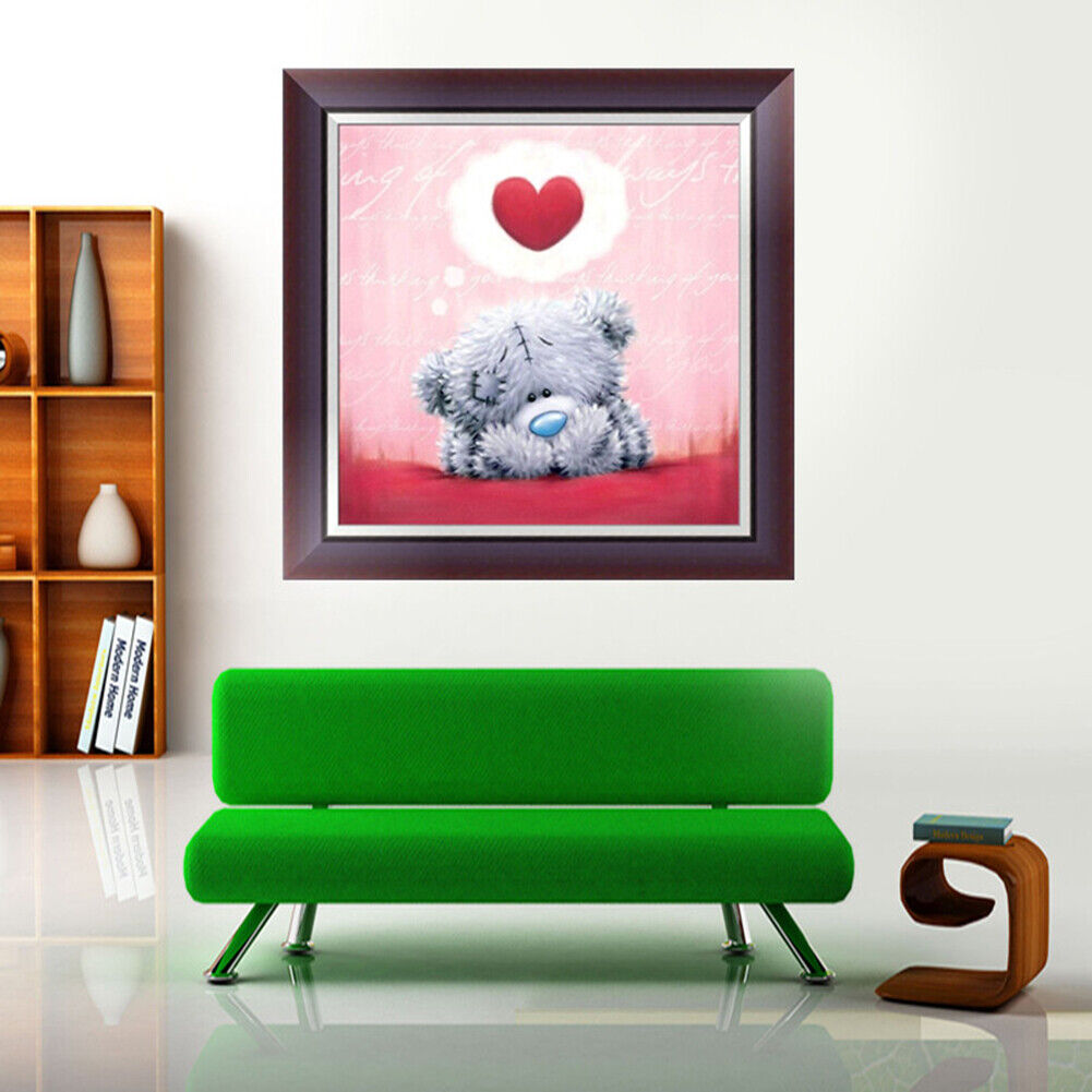 DIY5D Heart Bear Diamond Embroidery Painting Cross Crafts Stitch Home Decor