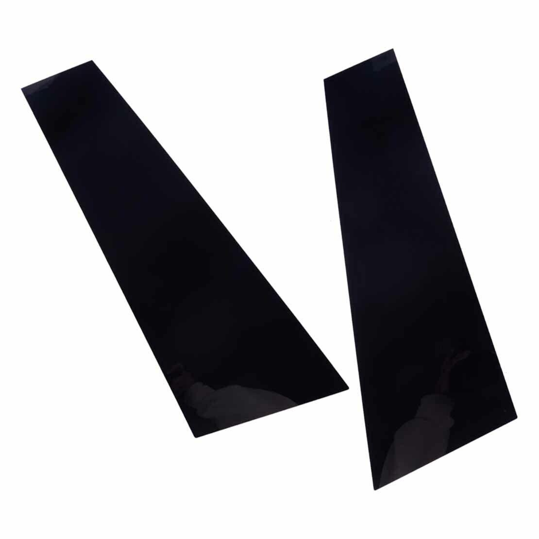 4pcs Black Pillar Posts Door Trim Fit For Mercedes Benz CLS C219 2006-2011