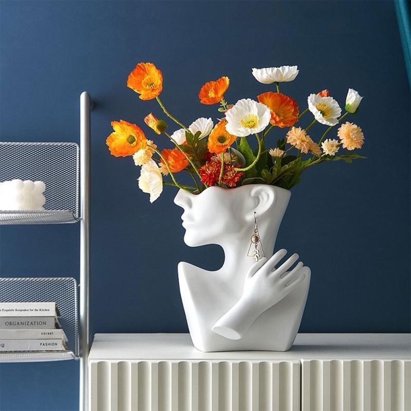 Half-body Flowerpot Dish Storage Mold Pen Holder Vase Mold DIY Home Decor Mold