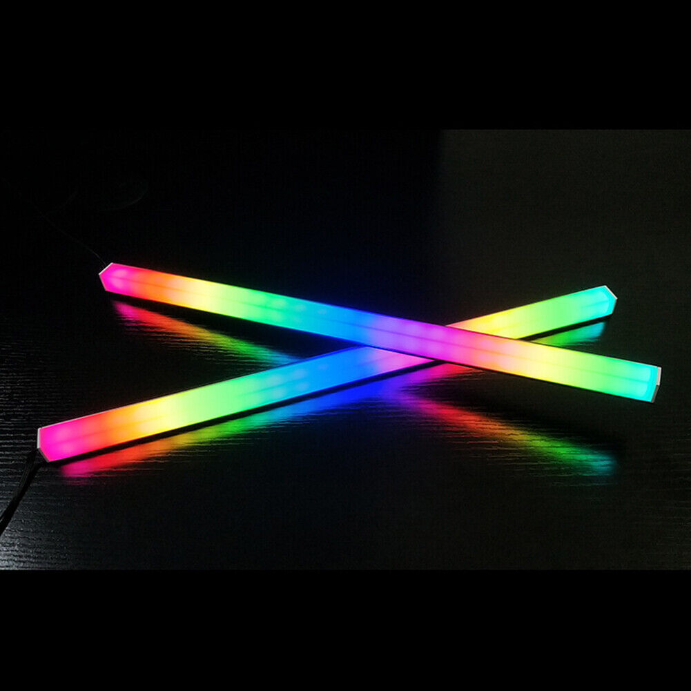 COOLMOON 30cm Light Strip Aluminum Magnet RGB LED Color Lamp (Small 4Pin)