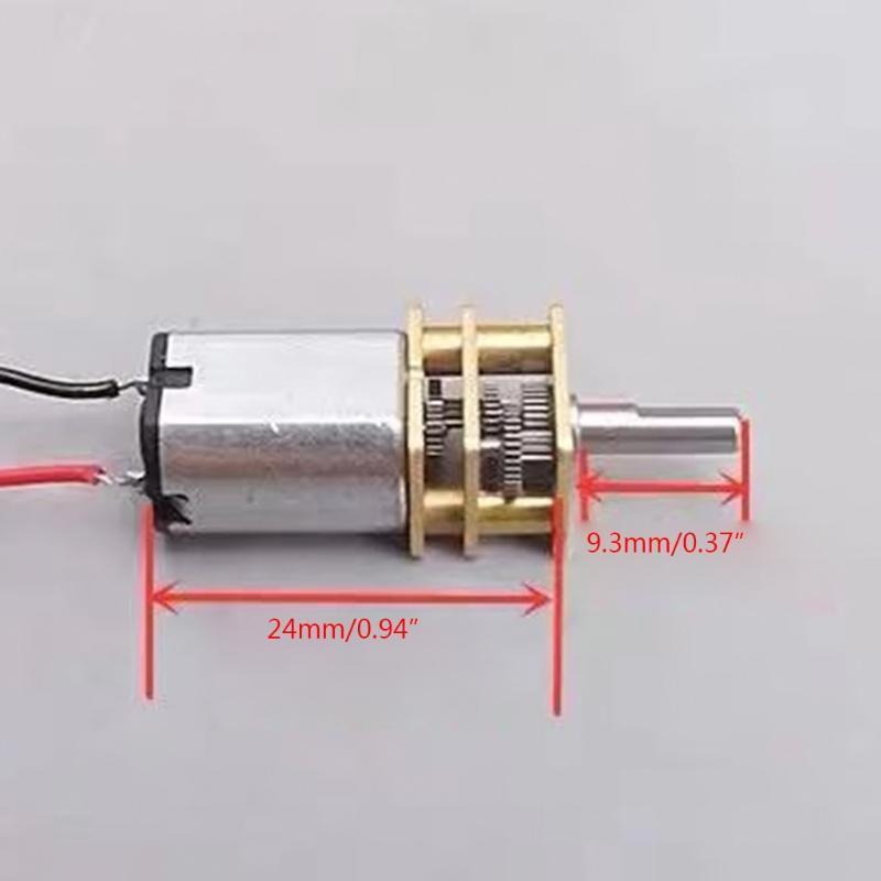 Mini Micro Metal Gear Speed Reduction Motor Geared Motor N20 DC12V CW/CCW Motor