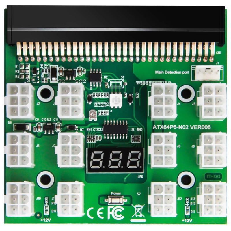 Graphics Card Power Supply 6pin Adapter Card 12V Graphics Power Supply Board