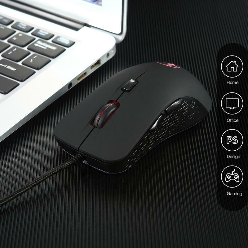 2400 DPI Heating Warmer Hands USB Wired Gaming Mouse for Notebook Computer PC