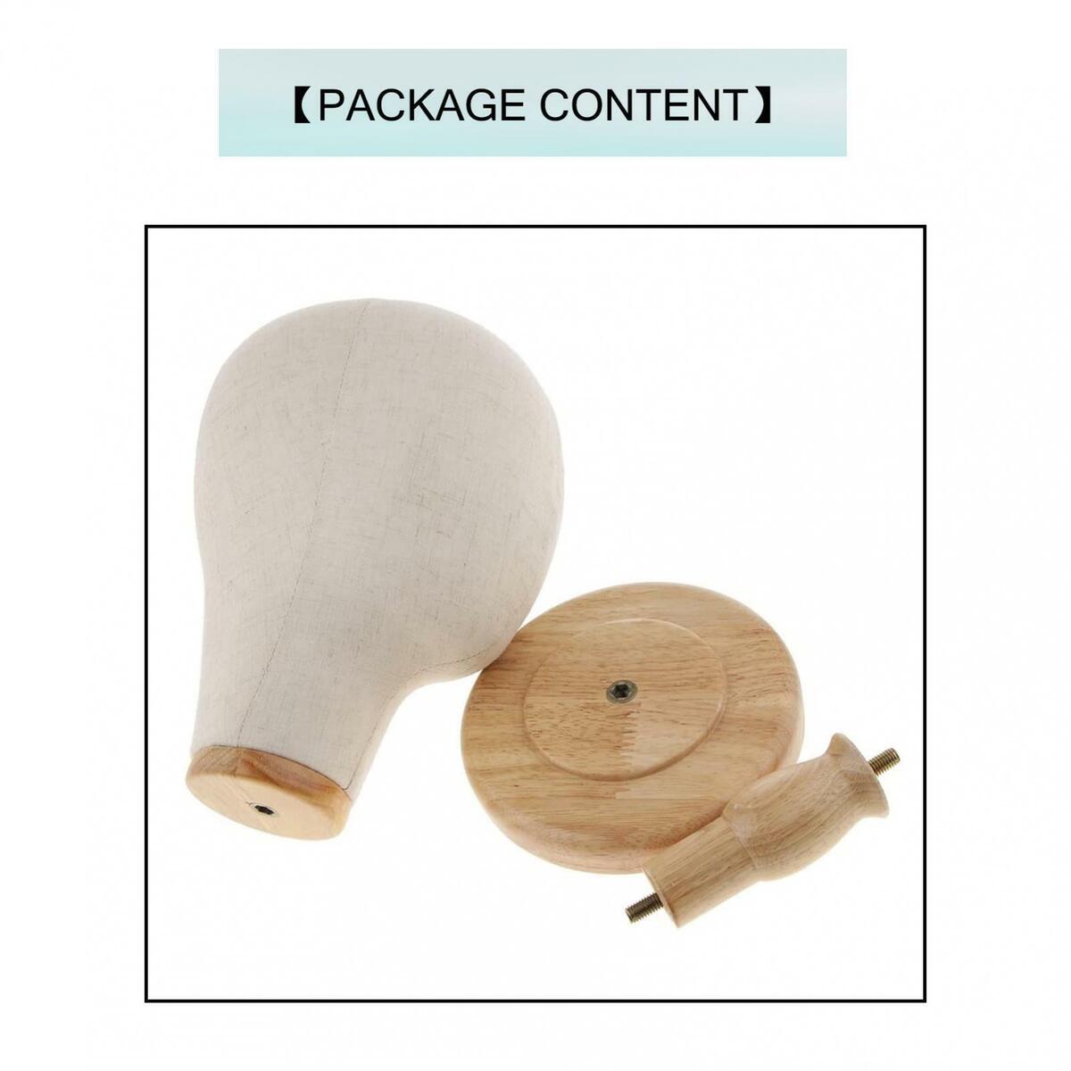 Wig Making Canvas  Head Hats Jewelry Wigs Display Head with Stand