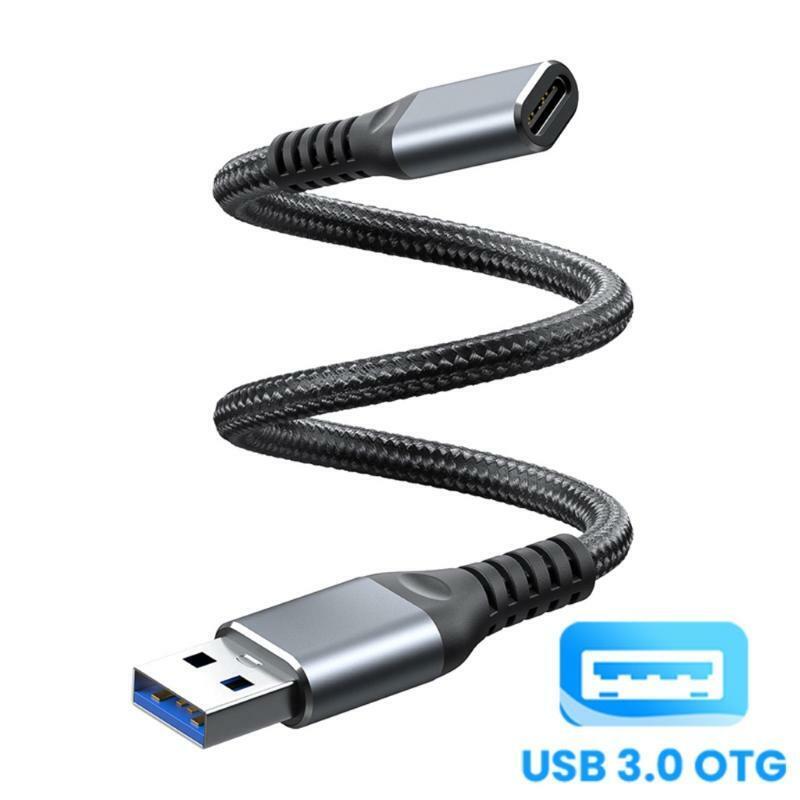 Durable Type-C/USB-C Female to USB3.0 Male Converter Cable for Cellphone Tablets