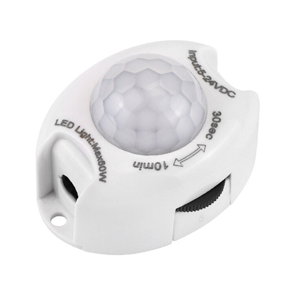 DC 5-24V 3A PIR Motion Sensor Switch for Closet Cabinet LED Strip Light