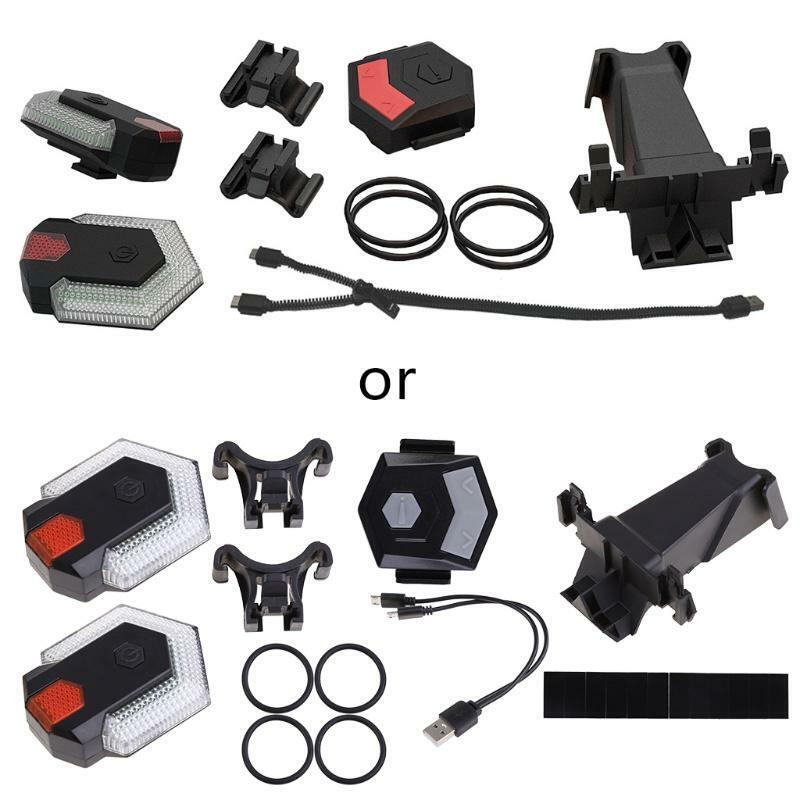 Bike Turn Signal Front Rear Light with Wireless Remote Control Bicycle Taillight