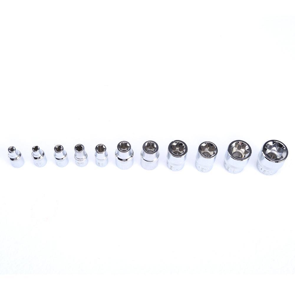 29PC Torx Star Socket Set & Bit Male Female E & T Sockets With Torx Bit Too