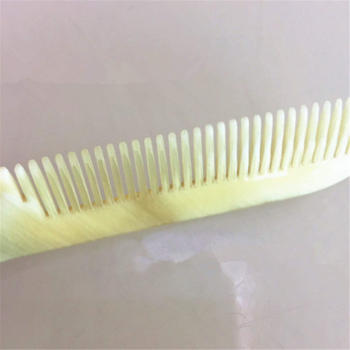 Hand Carved Comb Anti-static Ox horn Beard and Moustache Folding Design Travel