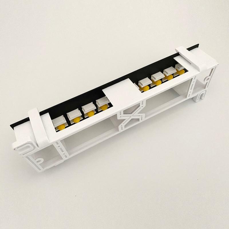 10-Port ST Optical Patch Panel 10G Ready Plastic Housing Color-Coded Labeling