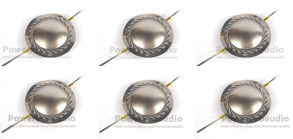 6pcs 39mm High quality Titanium  diaphragm 8 ohm tweeters speaker voice coil