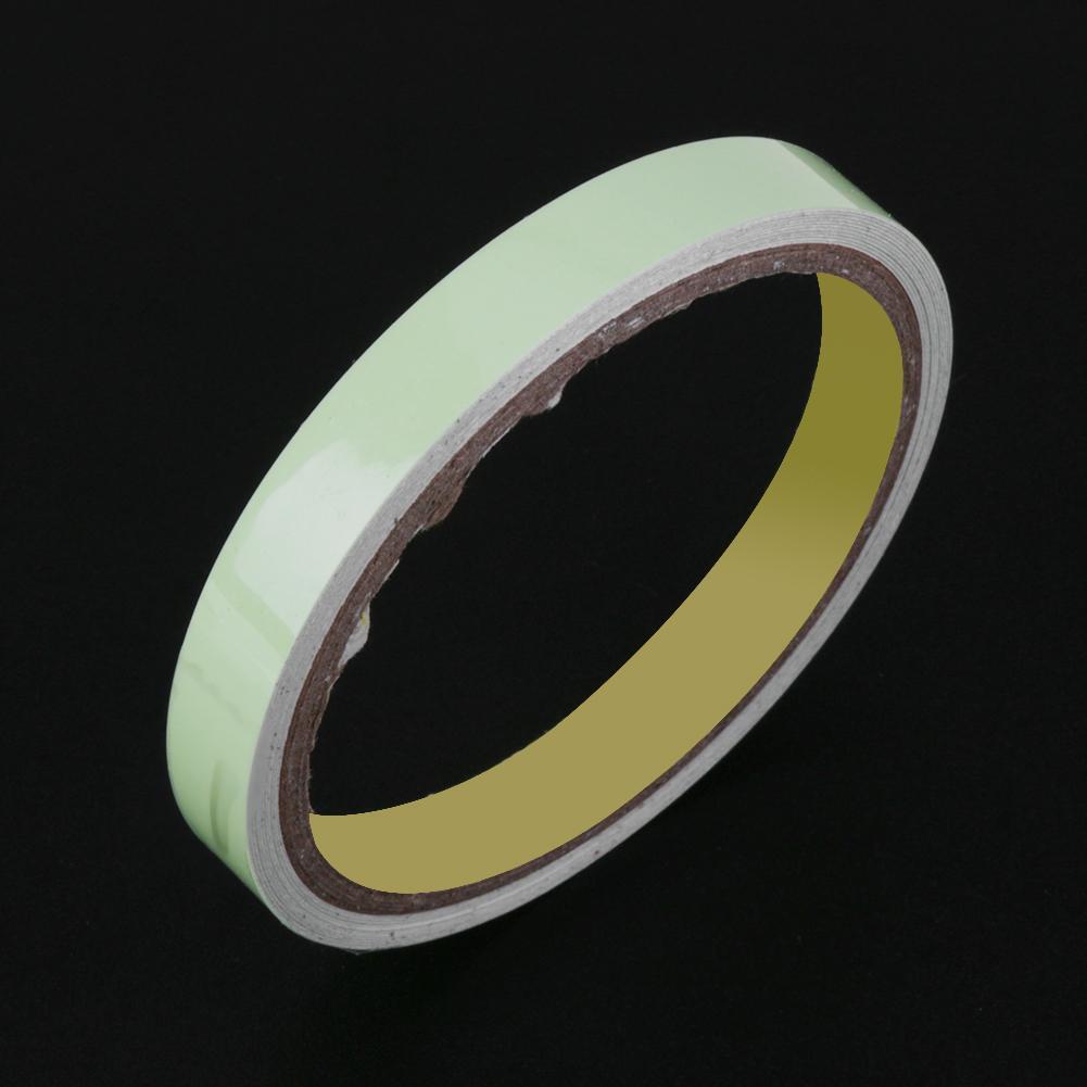 10m Luminous Warning Tape PET Night Vision Glow Tape Home Decor Tape(12mm)