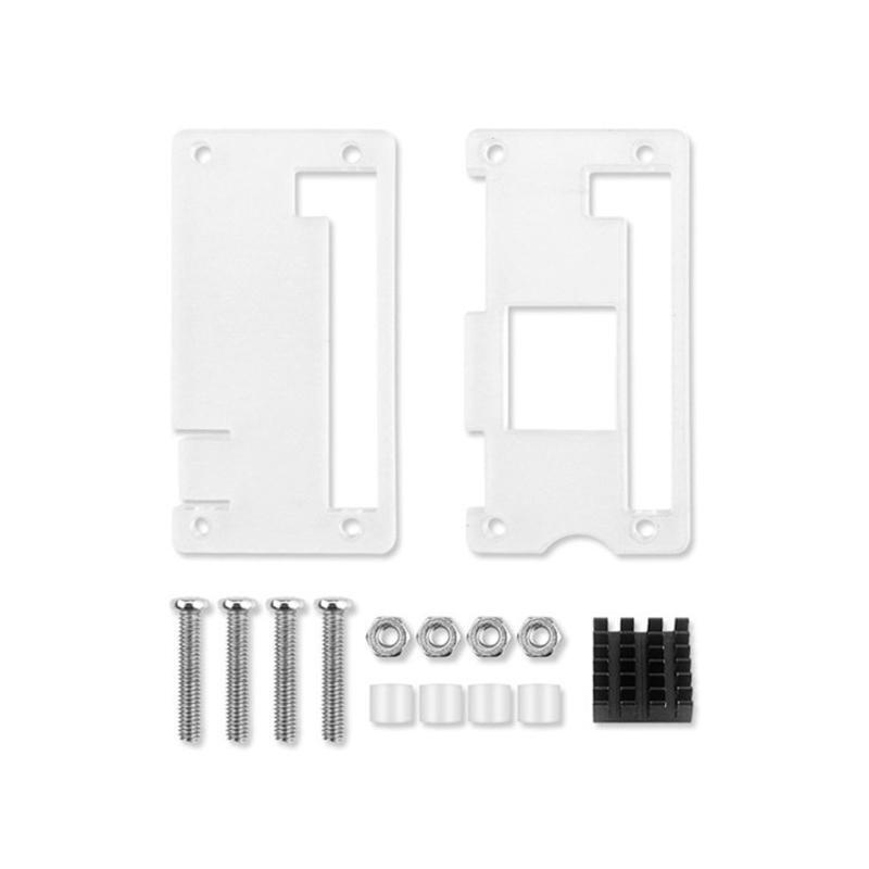 for Raspberry Pi Zero 2 W Acrylic Case Transparent Shell with Aluminum Heat Sink