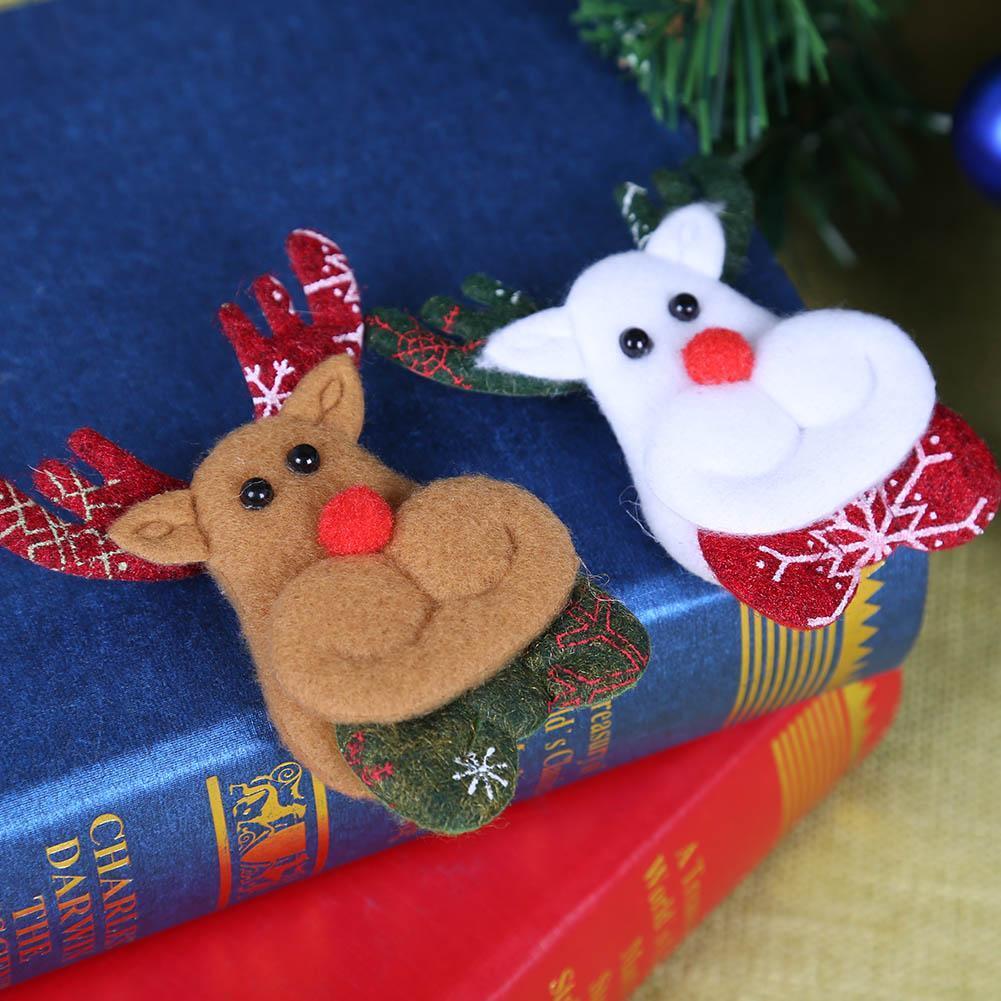 Women Brooch Hairpin Hair Clip Christmas Decoration Jewelry Accessory(Elk)