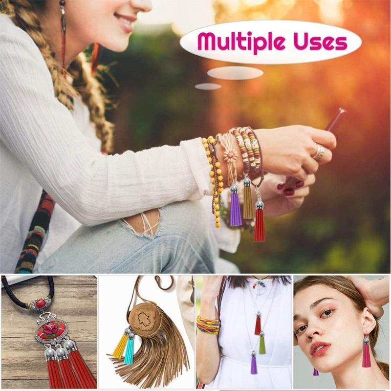 Suede Velvet Tassel For Keychain Cellphone Straps Craft Jewelry DIY Pendant