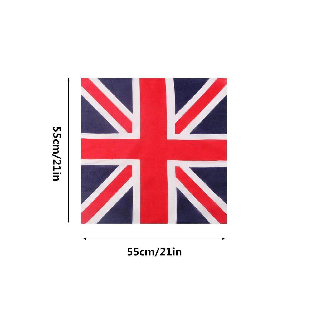 Queen Jubilee Neckerchief Party Supply Union Jack Flag Bandanna Scarf Head tie