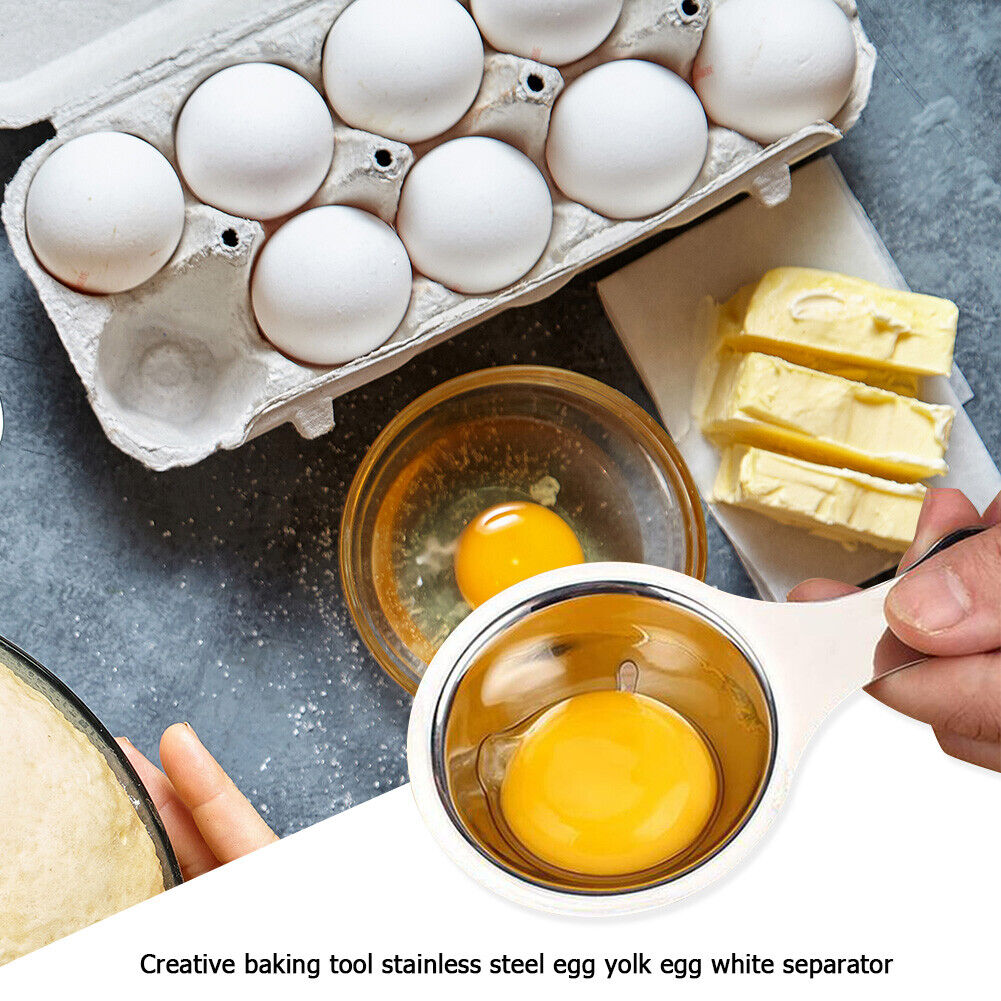Stainless Steel Egg Yolk Filter Egg Divider Sieve Seperator Baking Gadgets