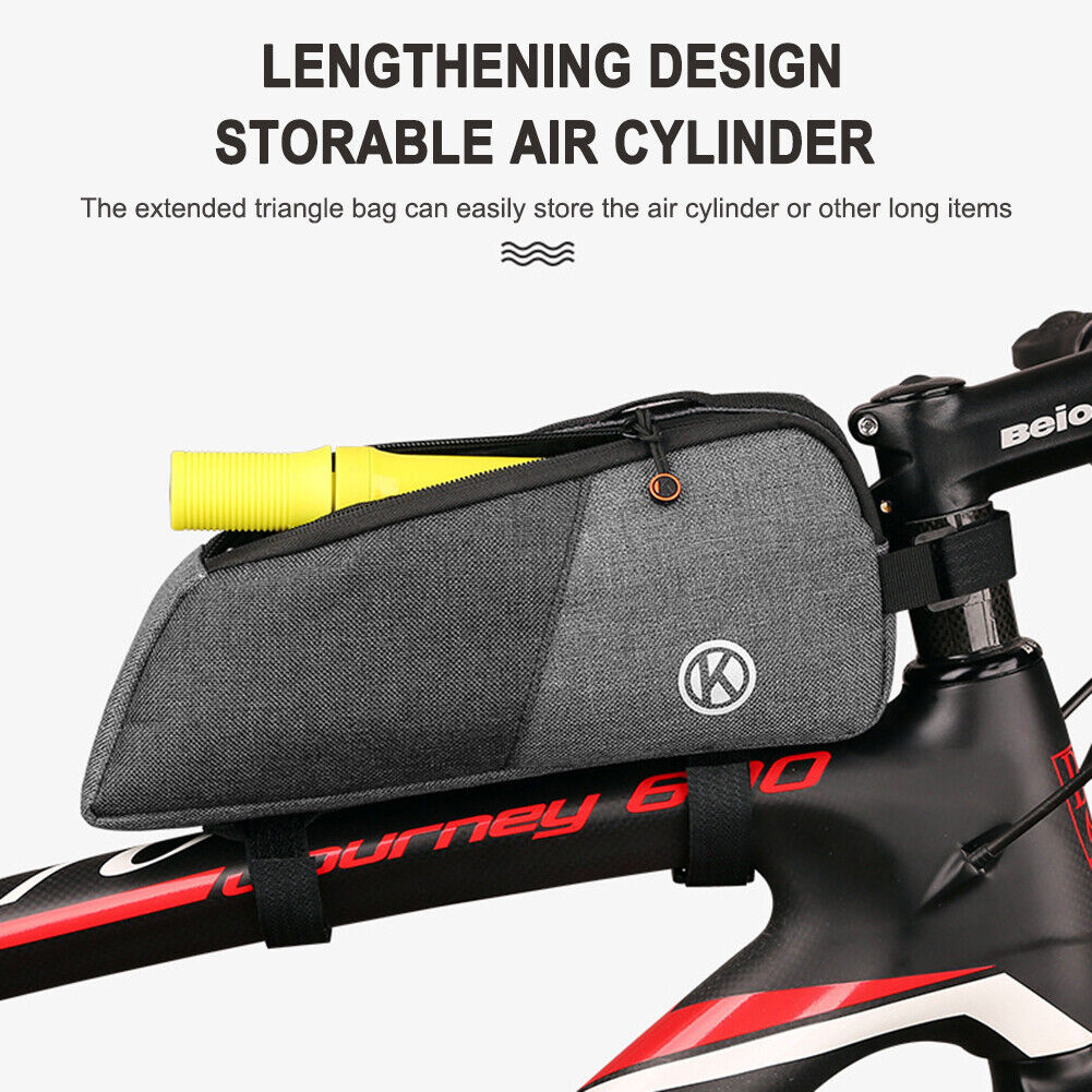 Bicycle Frame Front Top Tube Bag Big Capacity Waterproof MTB Saddle Pouch