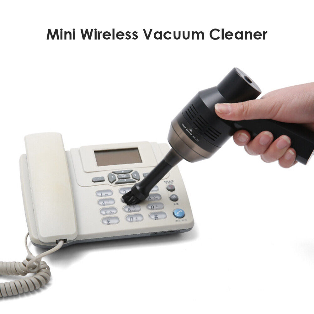 Mini Handheld Vacuum Cleaner Battery Powered PC Keyboard Car Dust Remover
