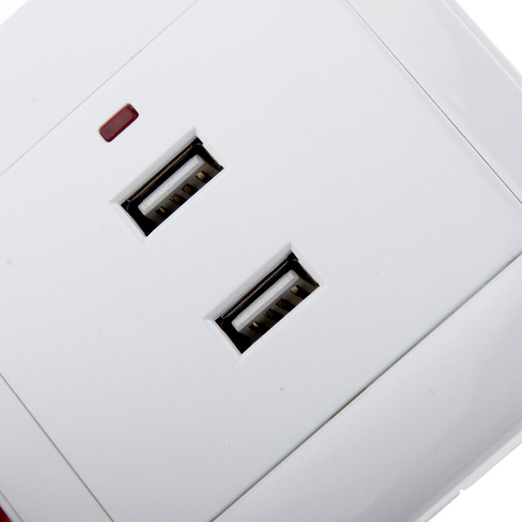 2Pack 2.1A Dual USB Ports Wall Socket Charger Electrical Panel  Outlet