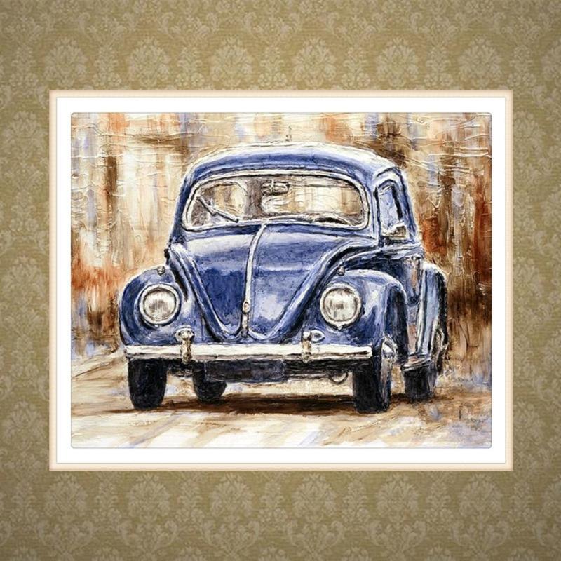 Car 5D Full Diamond Embroidery Painting DIY Painting Cross Stitch Home Decor Kit