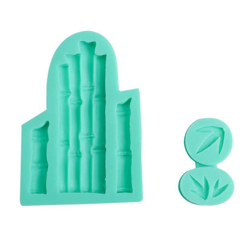 Bamboo & Leaves Mould Silicone Mold Fondant Cake Decorating Tool Gumpaste Sugarc