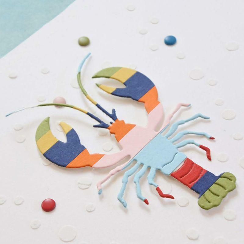 Lobster Metal Cutting Dies Stencil Scrapbooking DIY Album card Paper Embossing