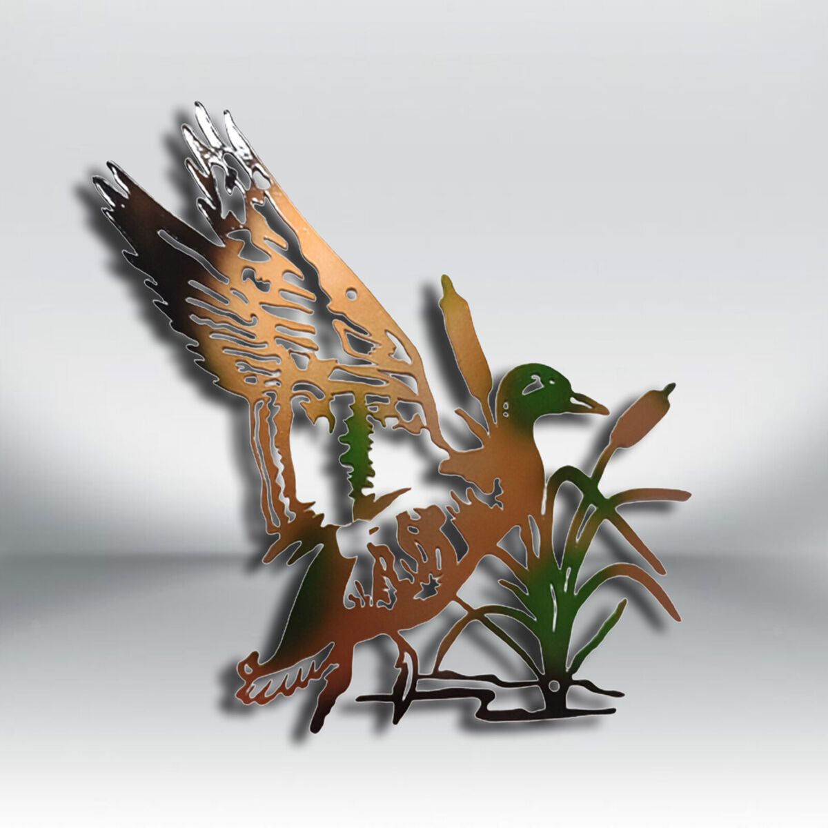Silhouette  Garden Stake Animal  for Outside Decorations duck