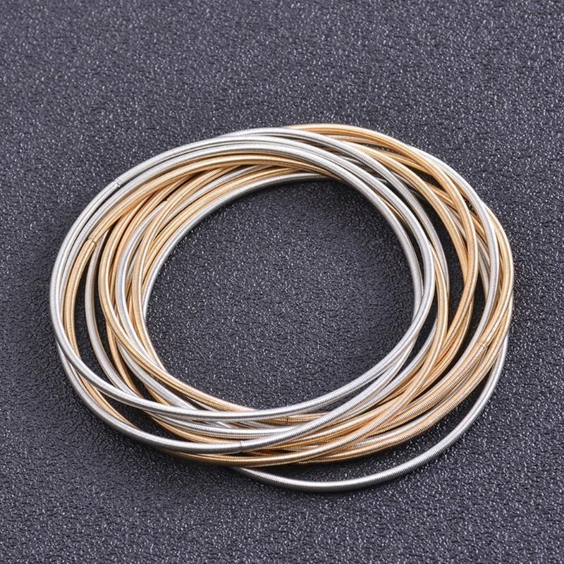 Retractable Bracelet Carbon Steel Wire Bracelet Jewelry Spring Bracelet Coil Set