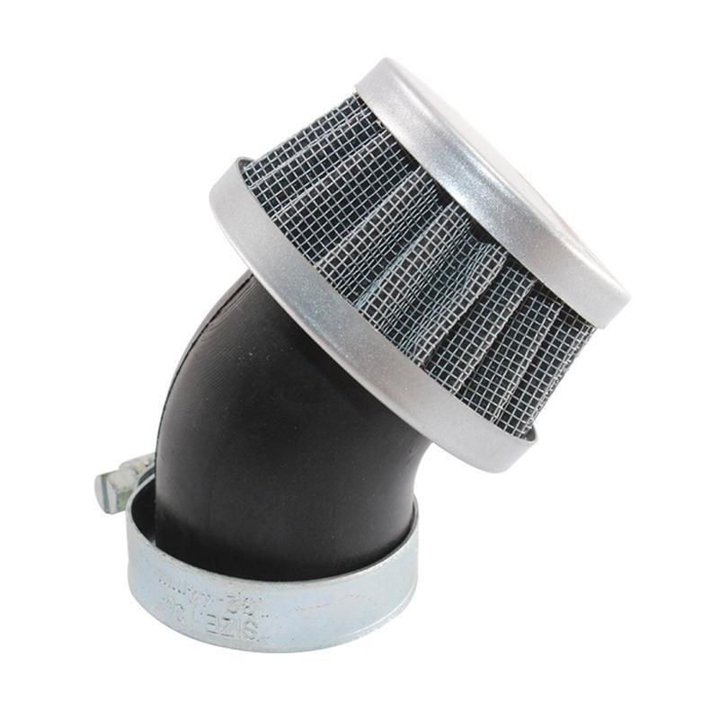 Motorcycle Go Karts ATVs 35mm Cleaner Clamp-on 45 Degree Bend Air Intake Filters