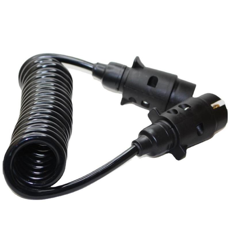 7 Pin 200cm Truck Light Edge Connector Extension Cable Trailer Power Cord Socket