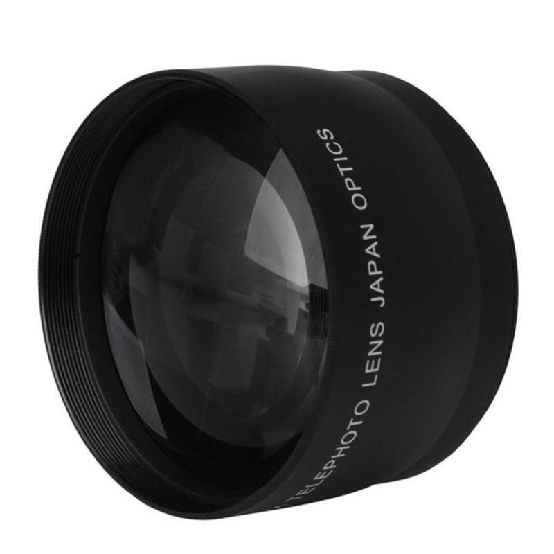 52mm Professional Teleconverter Lens with Lens Cap & Storaeg Bag 2.0x Maginify