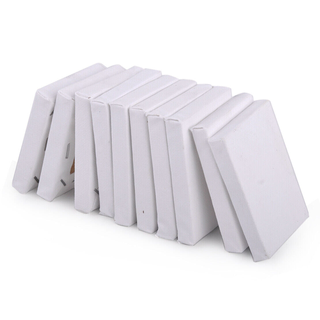 10pc Mini Stretched Artists Blank Canvas Art Board Acrylic Oil Paint Craft Li