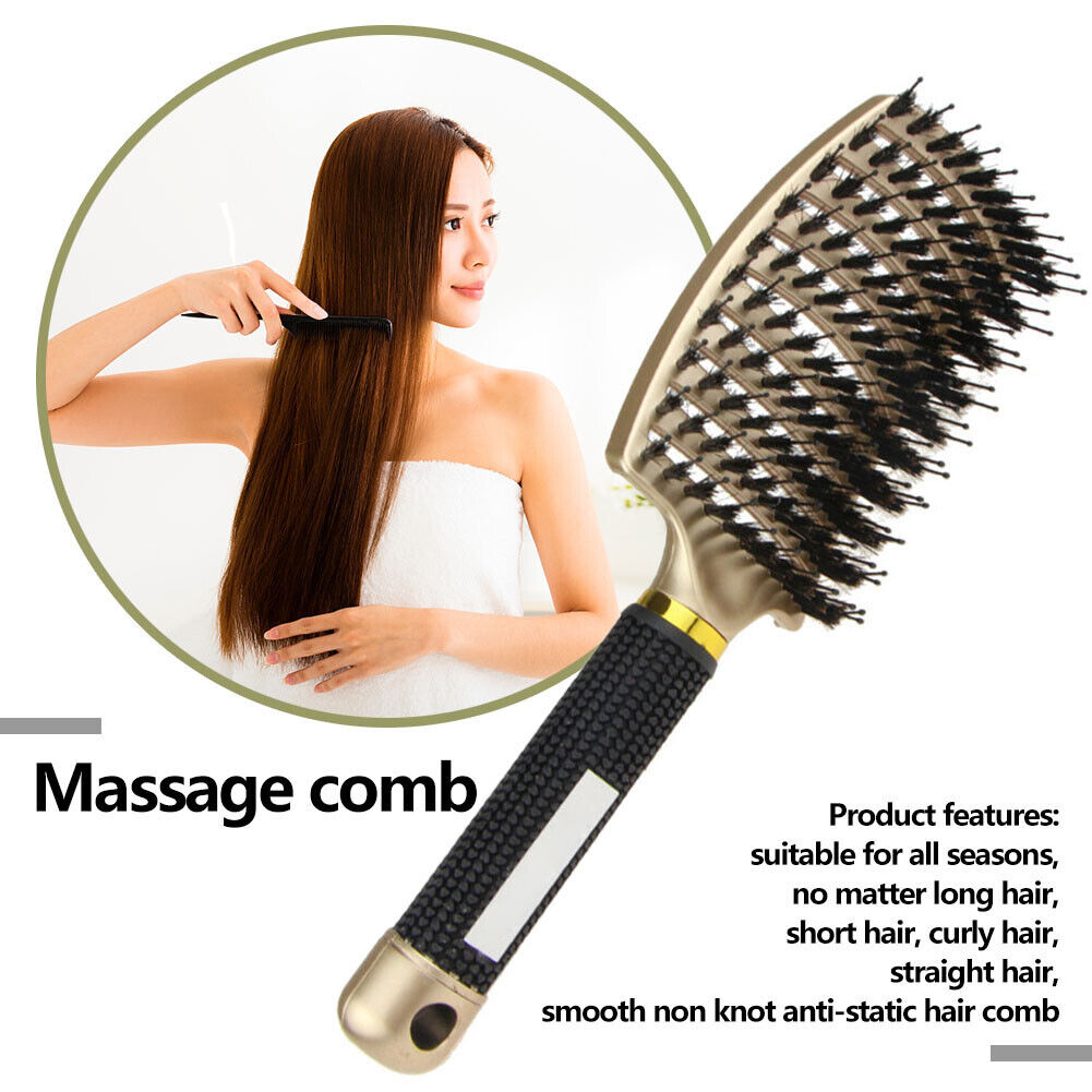 Plastic Hair Comb Anti-static Hairdressing Massage Comb Salon Home Brush