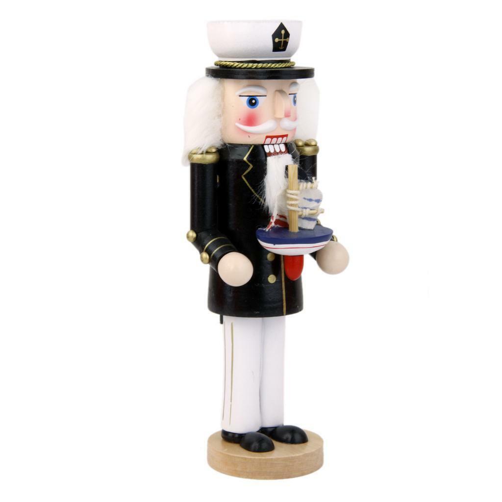 2x Handmade Nutcracker Soldier Puppet  Decor Collectibles Gift