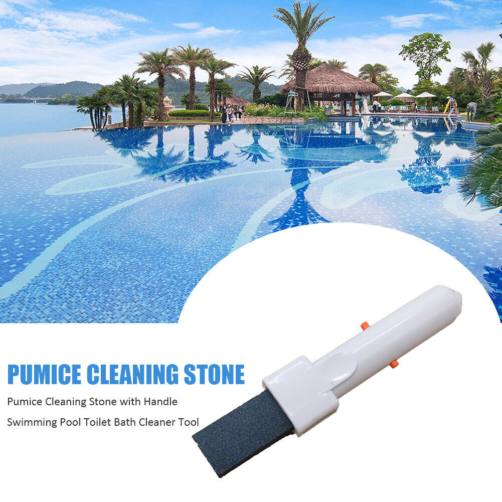 Pumice Cleaning Stone with Handle Swimming Pool Toilet Bath Cleaner Tool